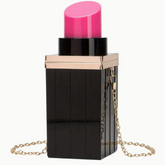 Mini Lipstick-Shaped Novelty Crossbody Bag – Trendy, Branded & Luxe